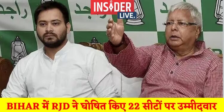 Bihar में RJD ने घोषित किए 22 सीटों पर उम्मीदवार, कईयों को पहले ही दे चुके हैं सिम्बल